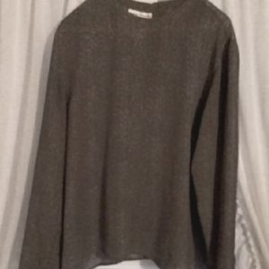 Rena Rowan for Seville SIZE 14 Blouse Ca. 1990's VINTAGE Black & White